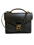 2003 Louis Vuitton Handbag, Black Epi Leather