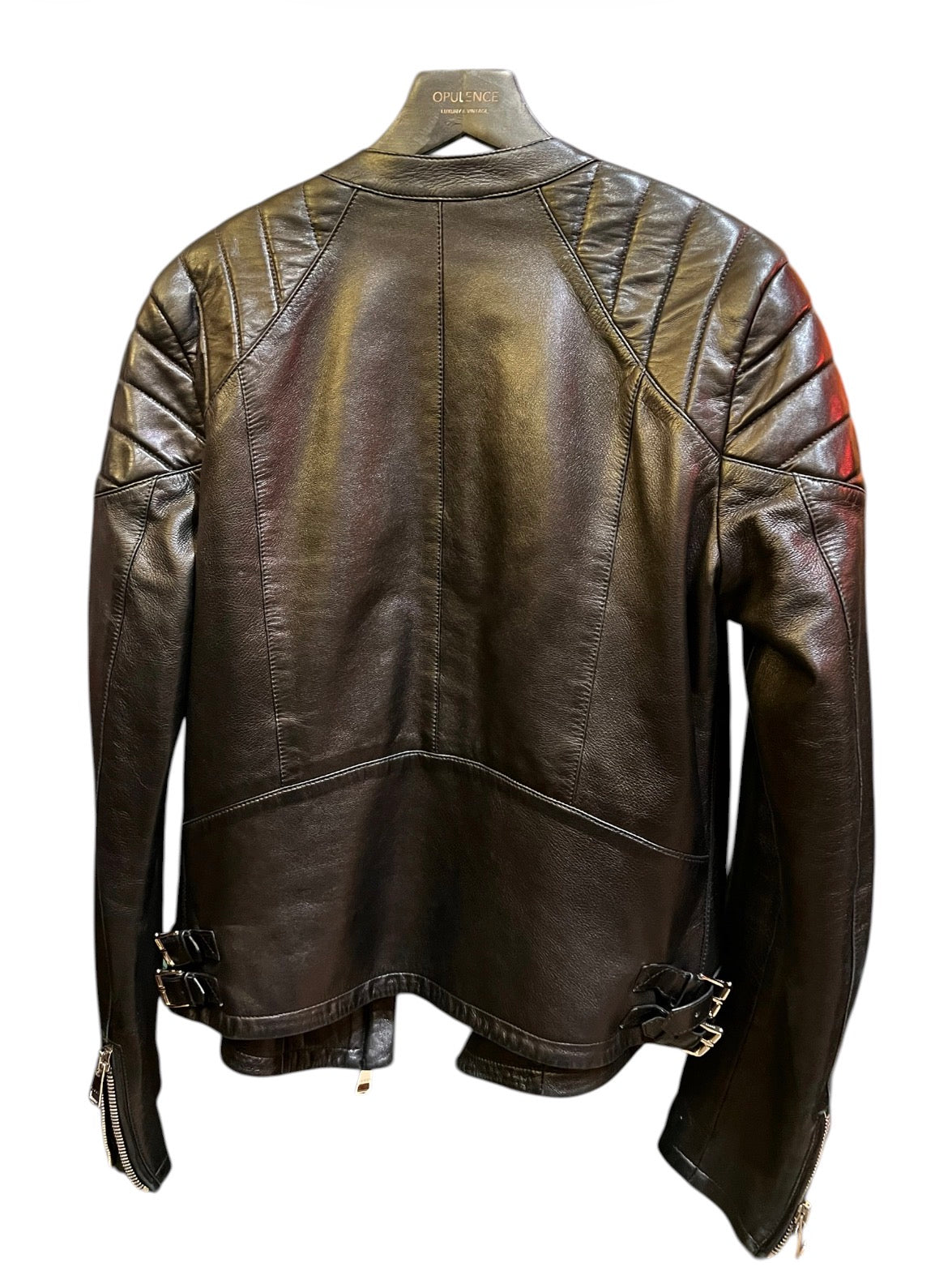 Gucci Black Leather Biker Jacket