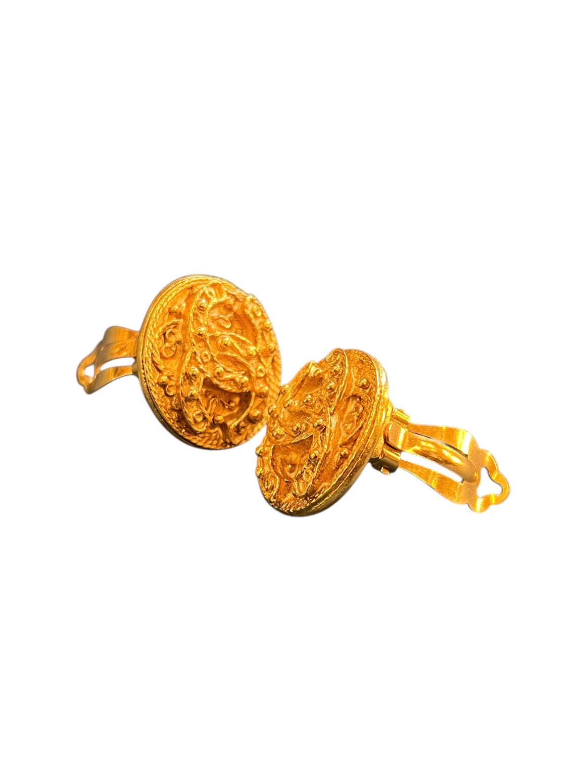 Chanel Golden Clip-On Earrings