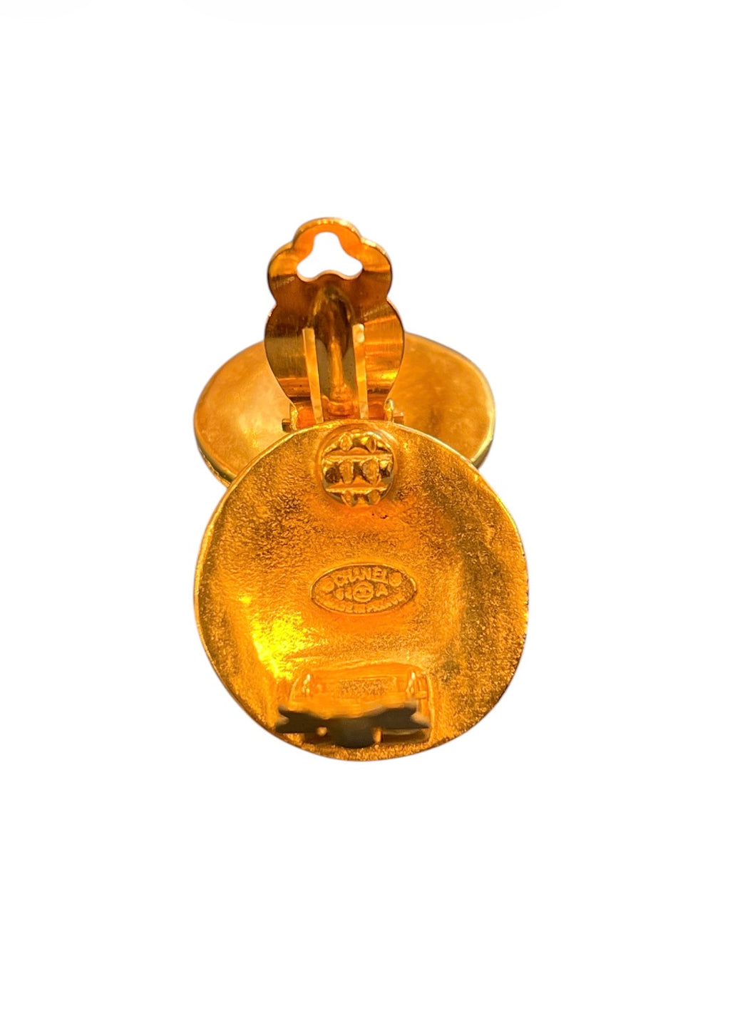 Chanel Golden Clip-On Earrings