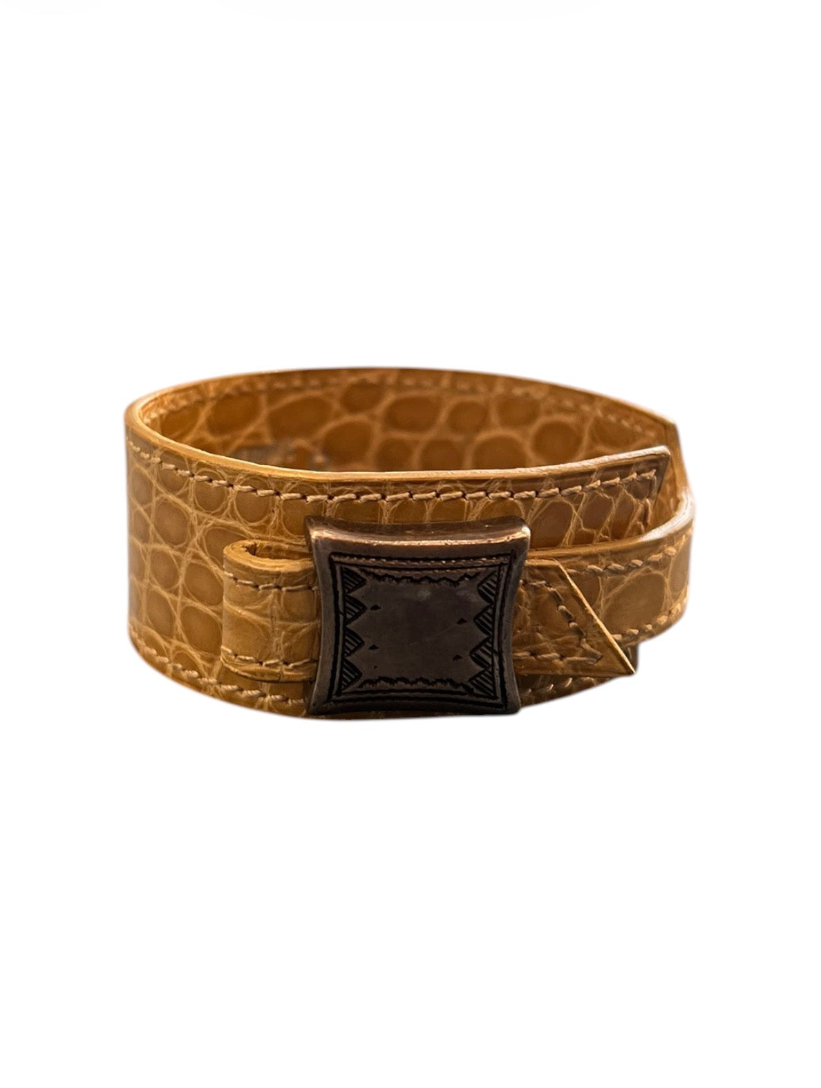 Hermès Beige Crocodile Leather Strap