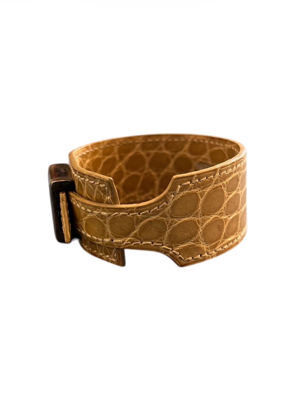 Hermès Beige Crocodile Leather Strap