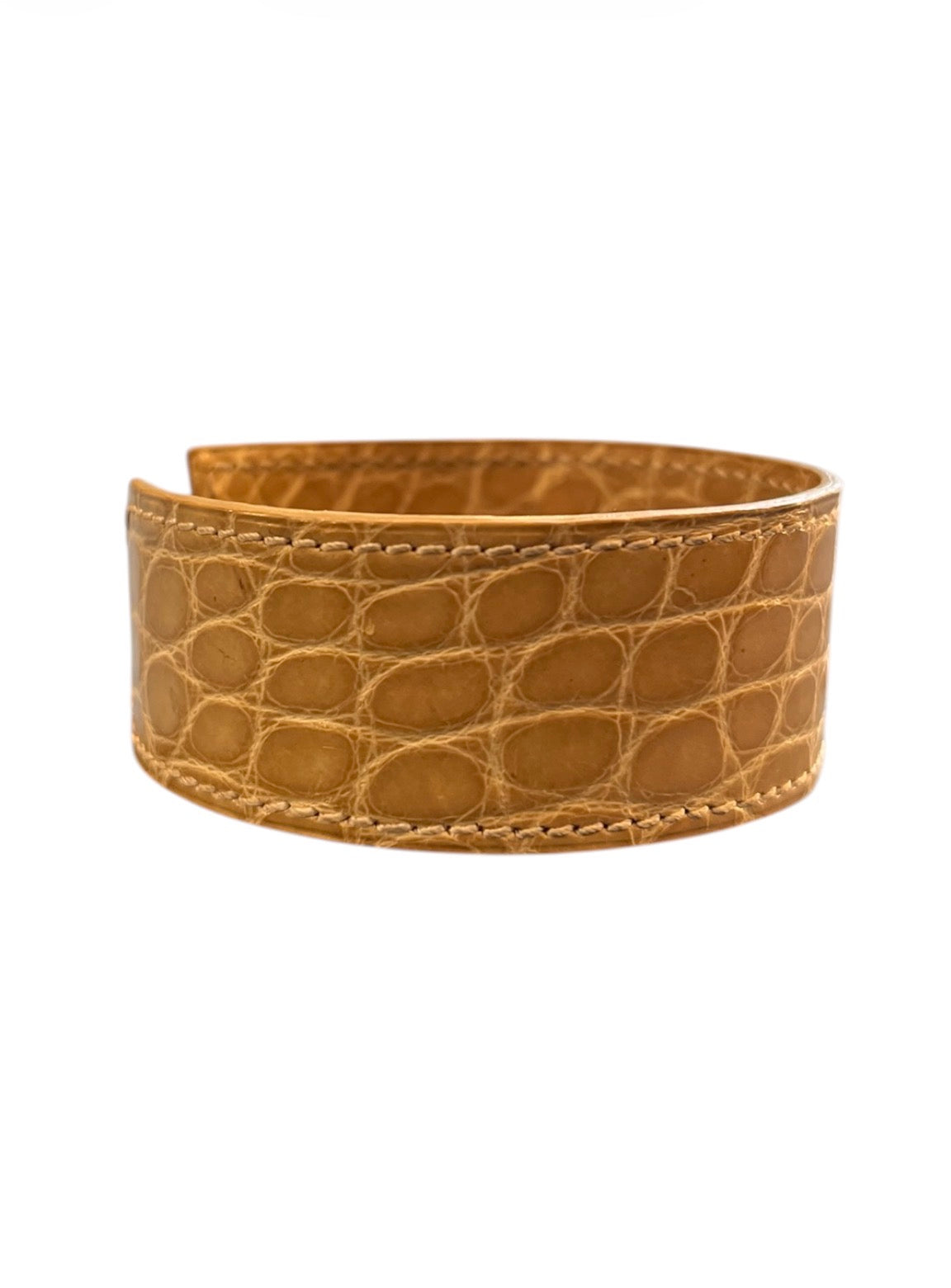 Hermès Beige Crocodile Leather Strap