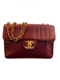 1991 Chanel Handbag, Burgundy Leather