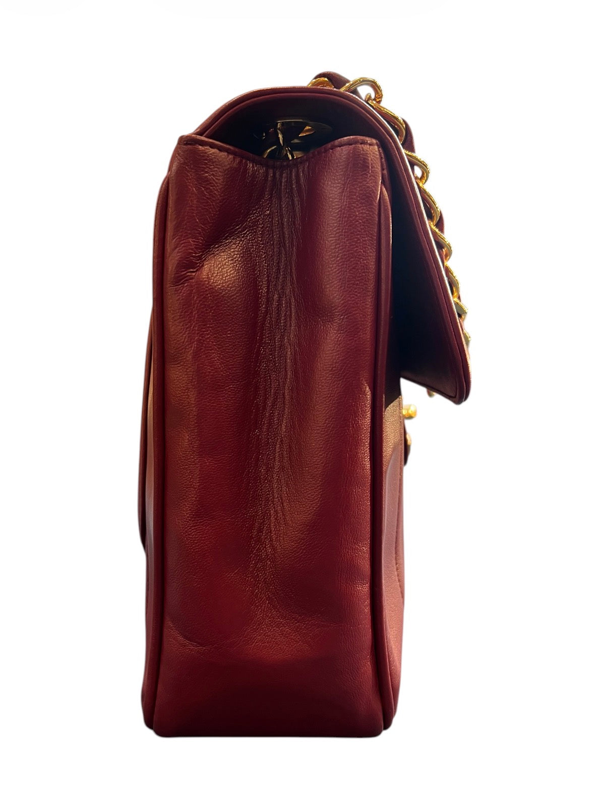 1991 Chanel Handbag, Burgundy Leather