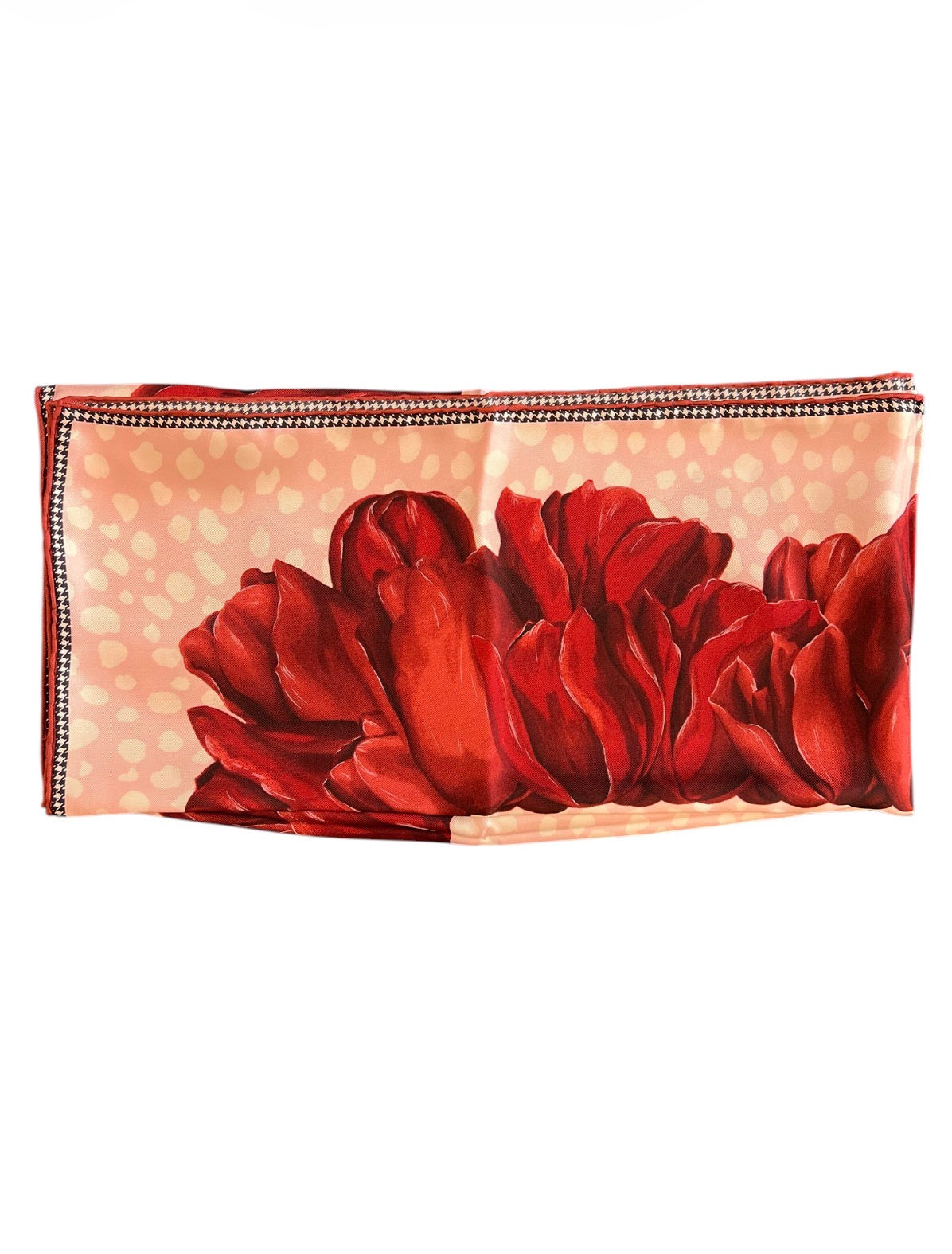 Dior Pink and Red Silk Scarf