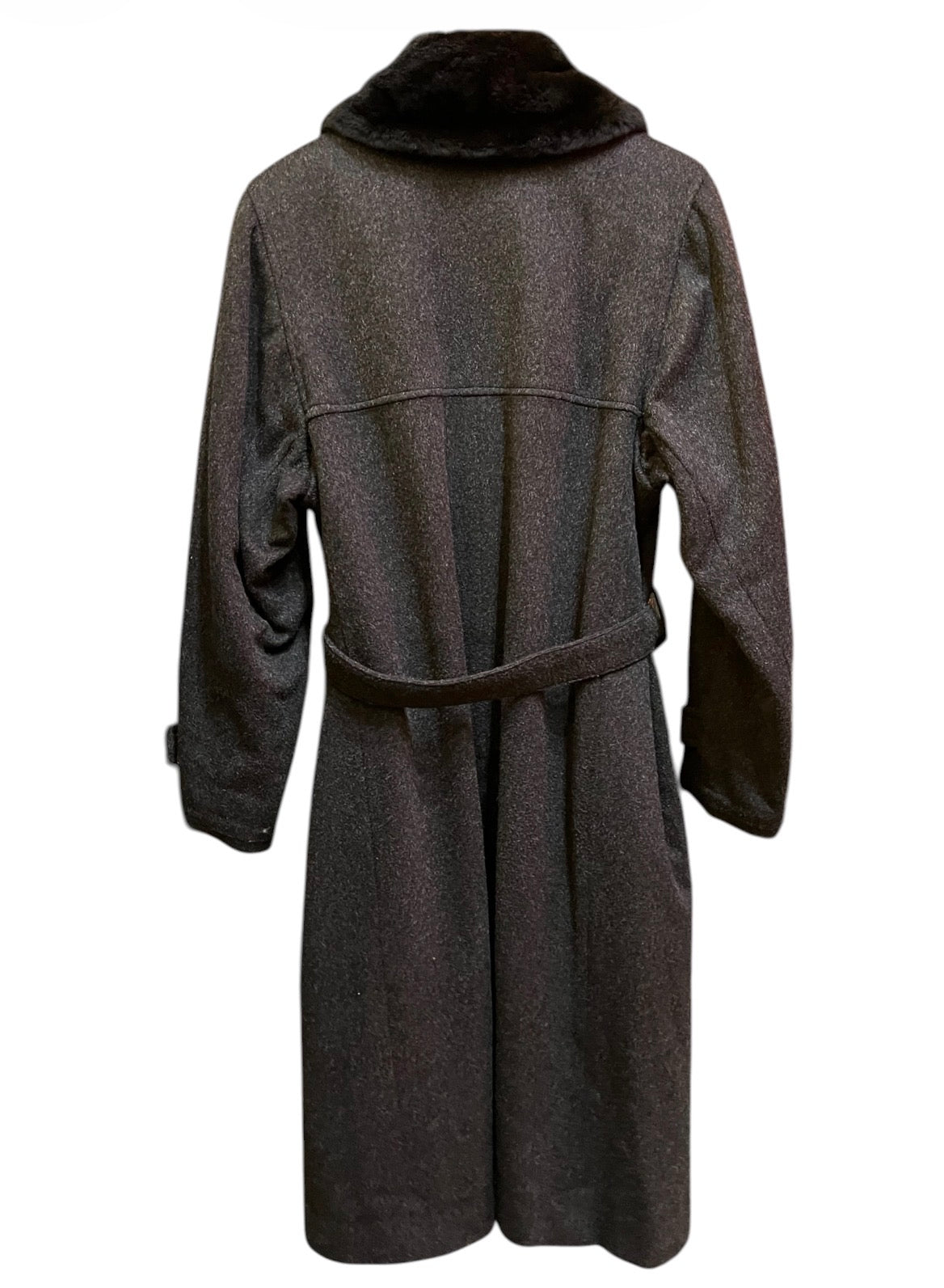 Yves Saint Laurent Black Wool Coat