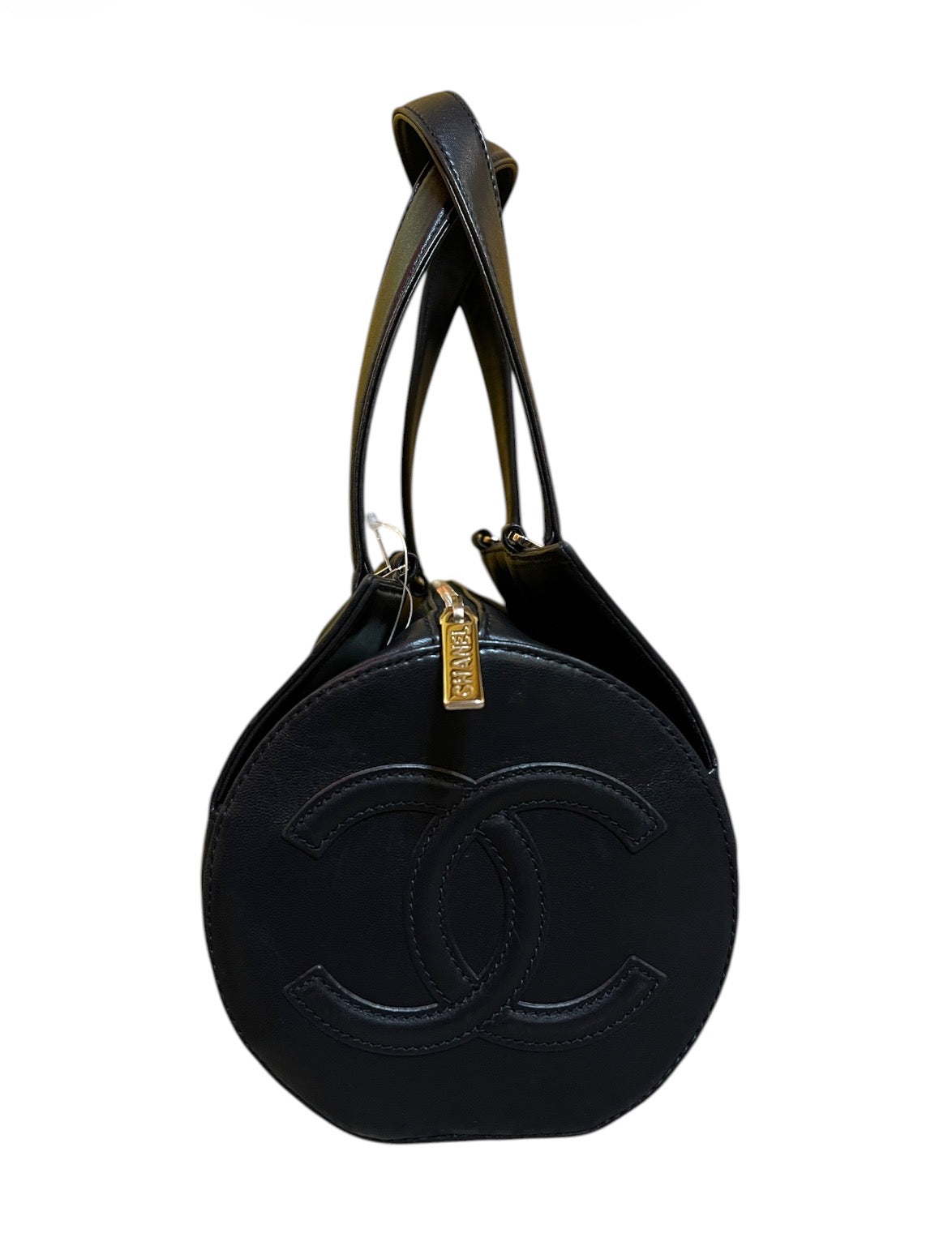 2002 Chanel Handbag, Midnight Blue Lambskin Leather CC