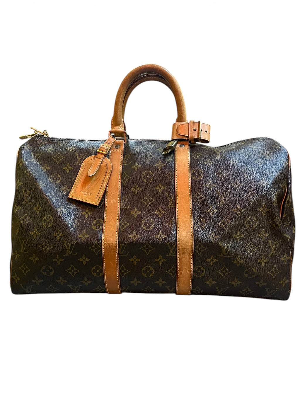 1992 Louis Vuitton Monogram Canvas Keepall 45 Travel Bag