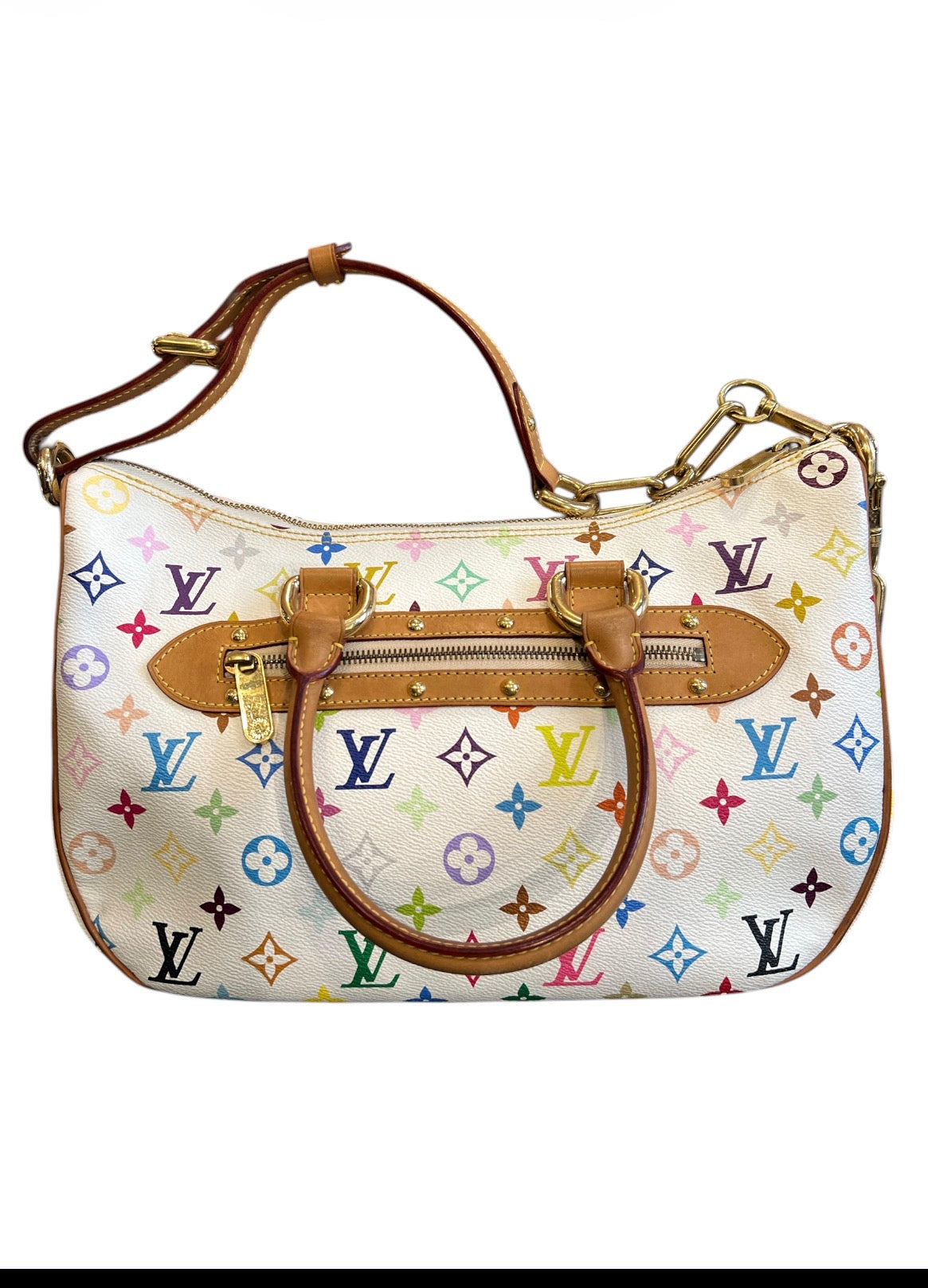 2010 Louis Vuitton x Takashi Morakami Monogram Multicolore Rita Handbag