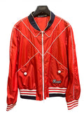 Red and white Gucci jacket