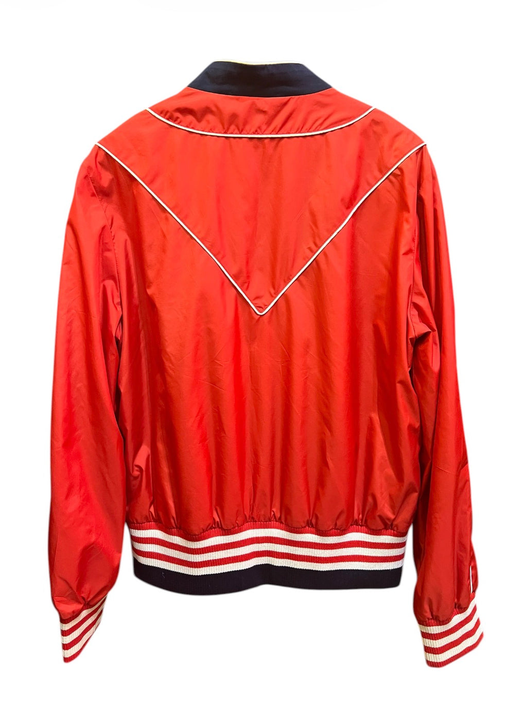 Red and white Gucci jacket