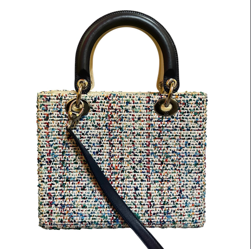 Lady Dior Handbag in Multicolor Tweed