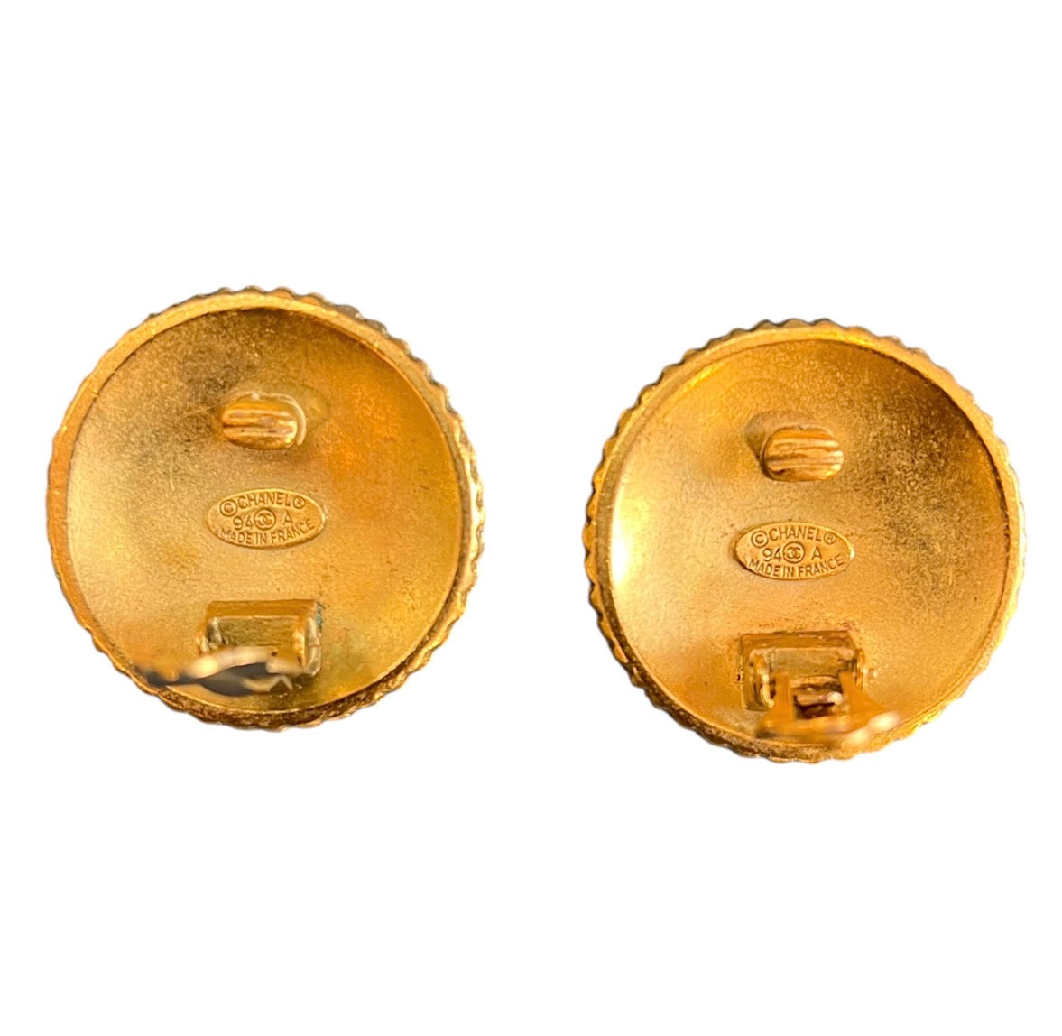 Coco Chanel Golden Clip-On Earrings
