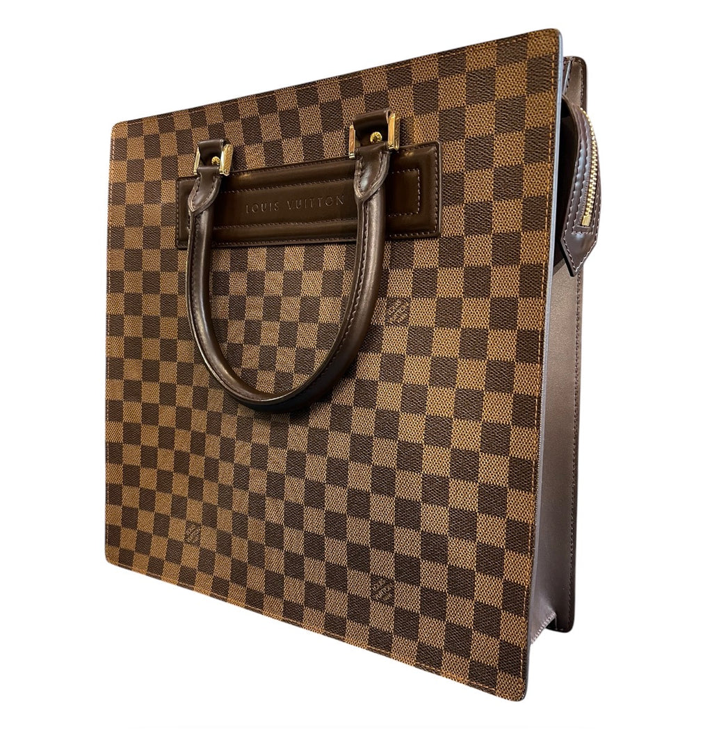 1999 Louis Vuitton Damier Ebene Venice GM Flat Bag