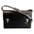Céline Triomphe Crossbody Bag in Shiny Black Calfskin