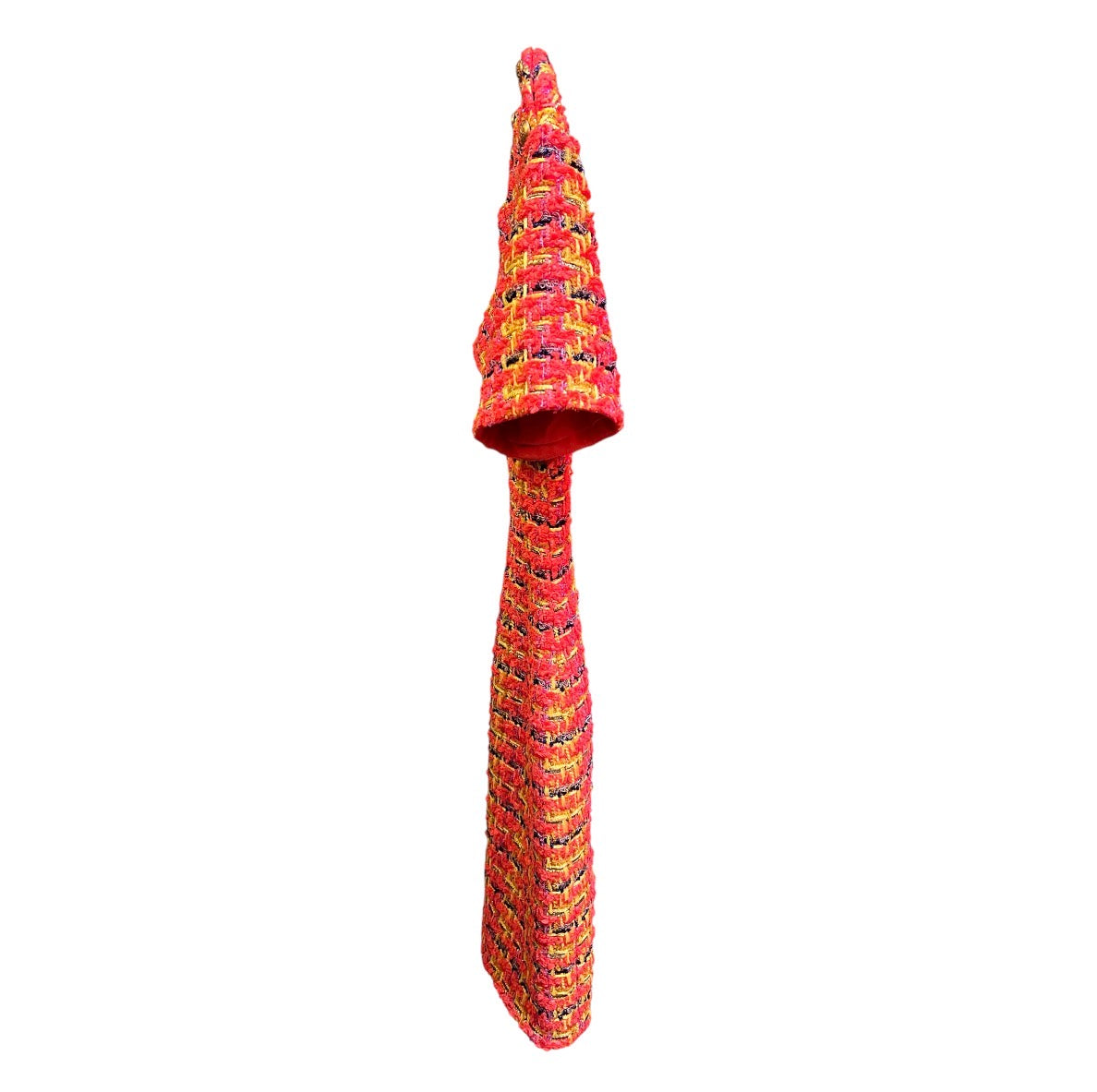 Gucci Multicolor Tweed Dress with Gold Buttons