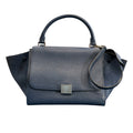 Céline Paris Small Leather Trapeze Satchel