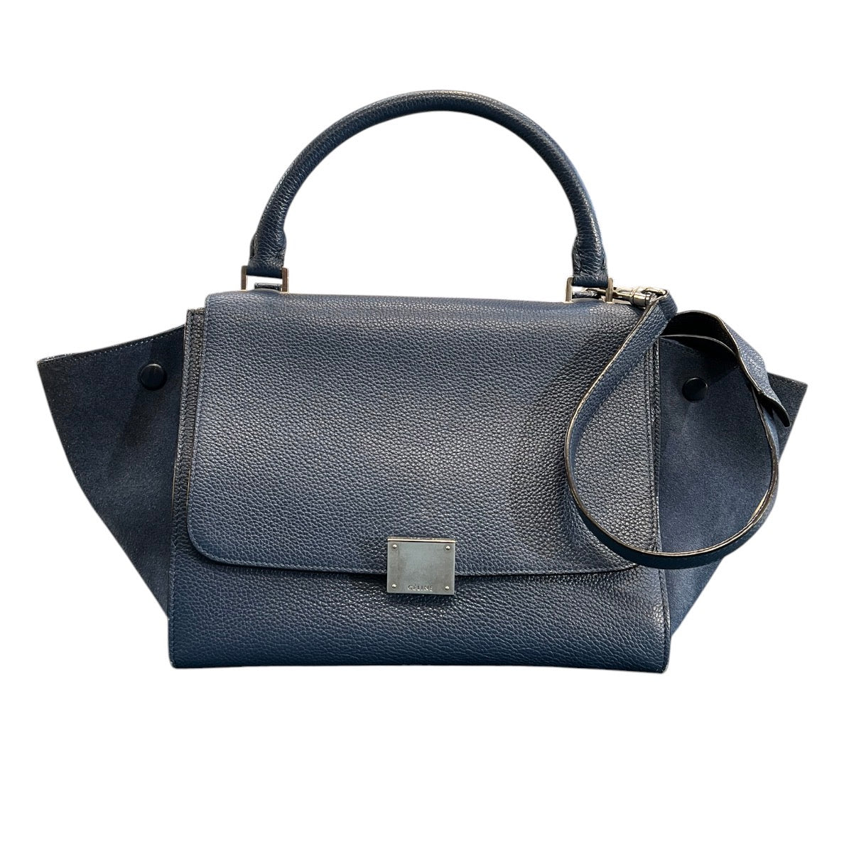 Céline Paris Small Leather Trapeze Satchel