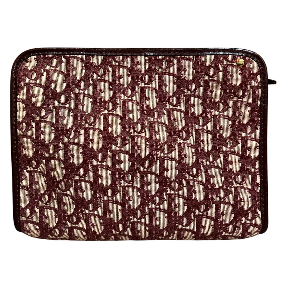 Dior Pink Monogram Leather Clutch