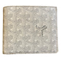 2007 Goyard Wallet in Monogram Canvas and White Leather