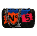 2014 Chanel No. 5 Pop Art flap bag in patchwork sheepskin and lambskin