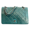 2018 Chanel Crumpled Calfskin Bi-Quilted Vintage Full Flap Handbag