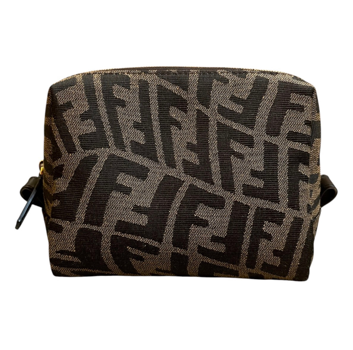 Small Fendi Monogram Clutch in Khaki