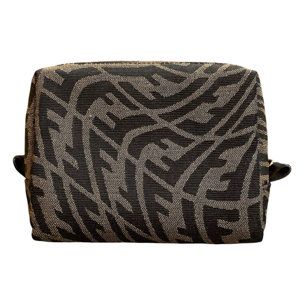 Small Fendi Monogram Clutch in Khaki