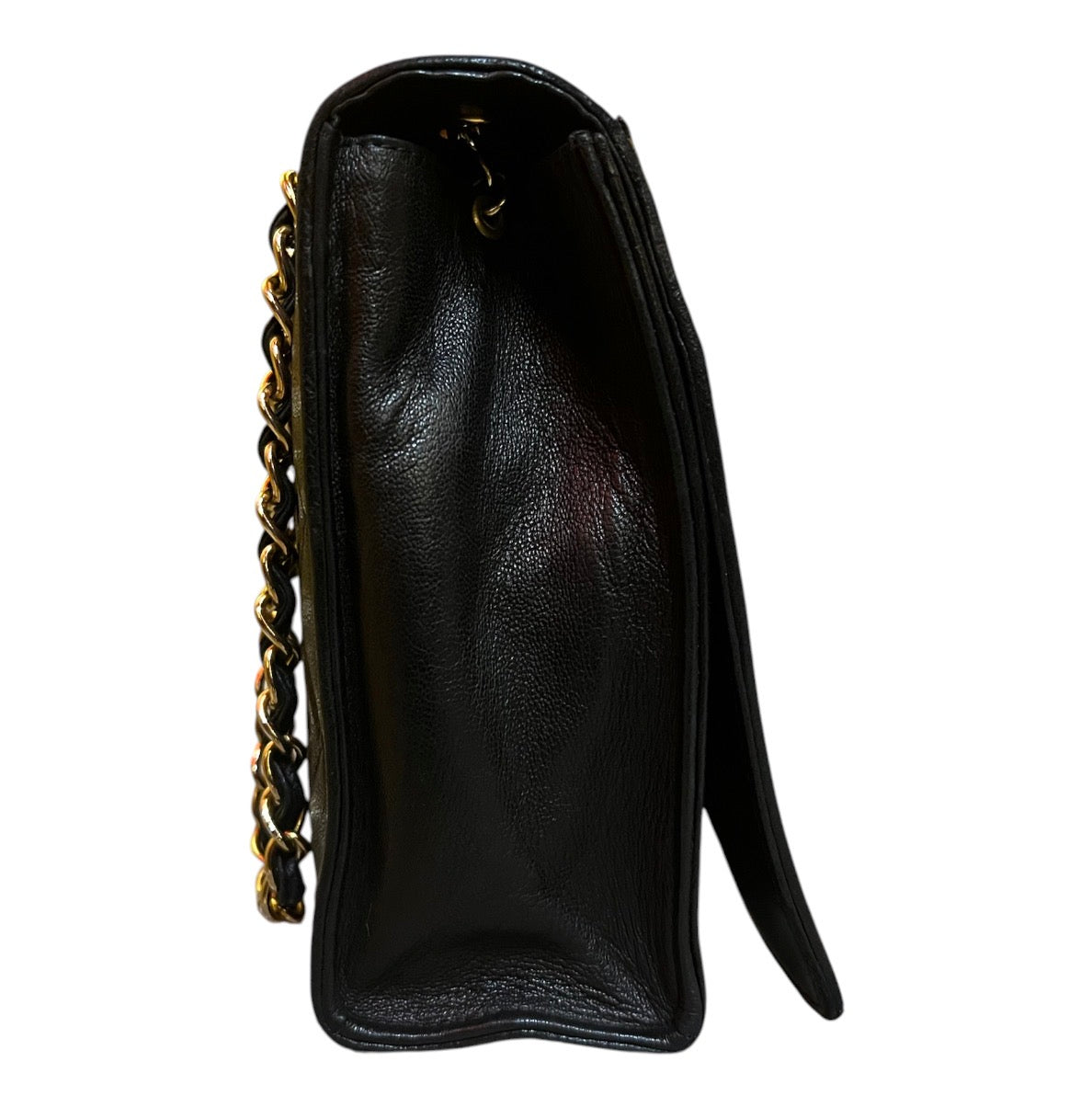1989 Chanel CC Quilted Lambskin Full Flap Handbag