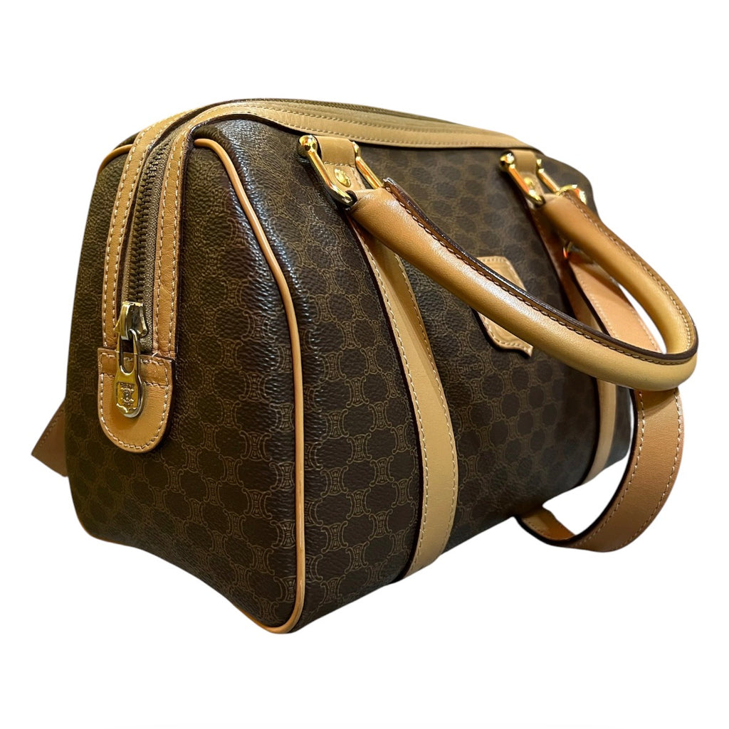 Céline Paris Macadam Coated Canvas Satchel