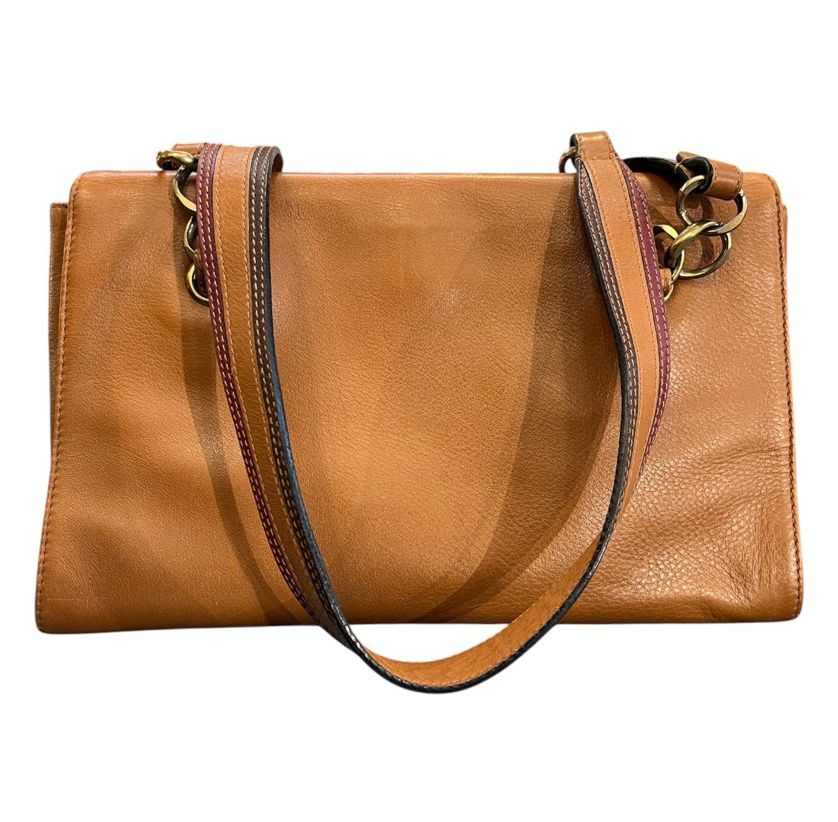 2002 Chanel CC Soft Calfskin Turnlock Shoulder Bag