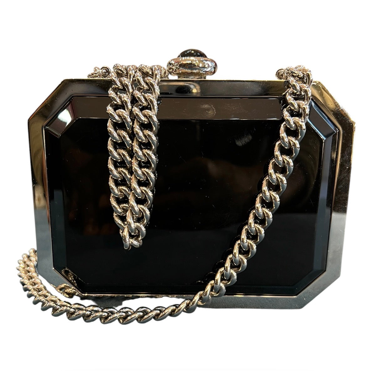 Chanel Metal Acrylic Premiere Clutch Bag with Shoulder Chain