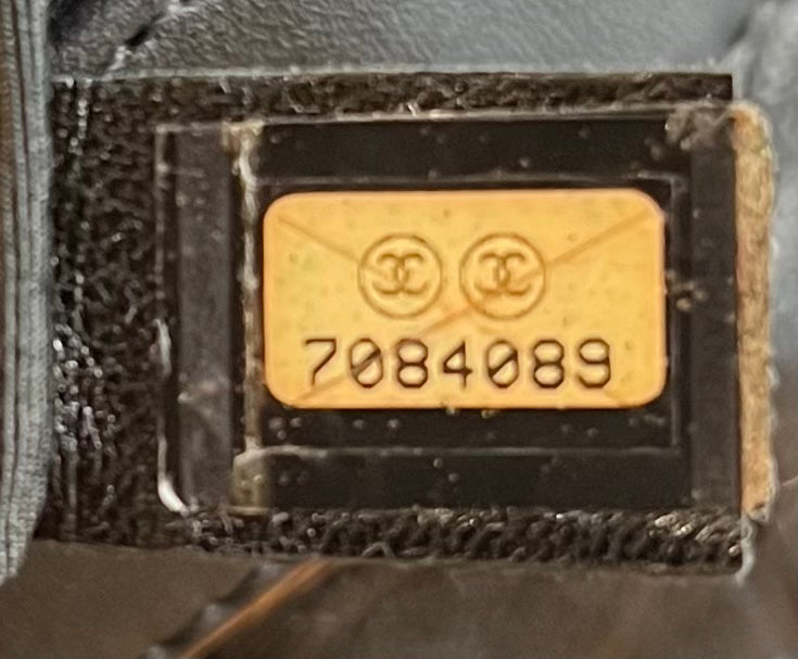 2002 Chanel CC Chocolate Bar Lambskin Shoulder Bag