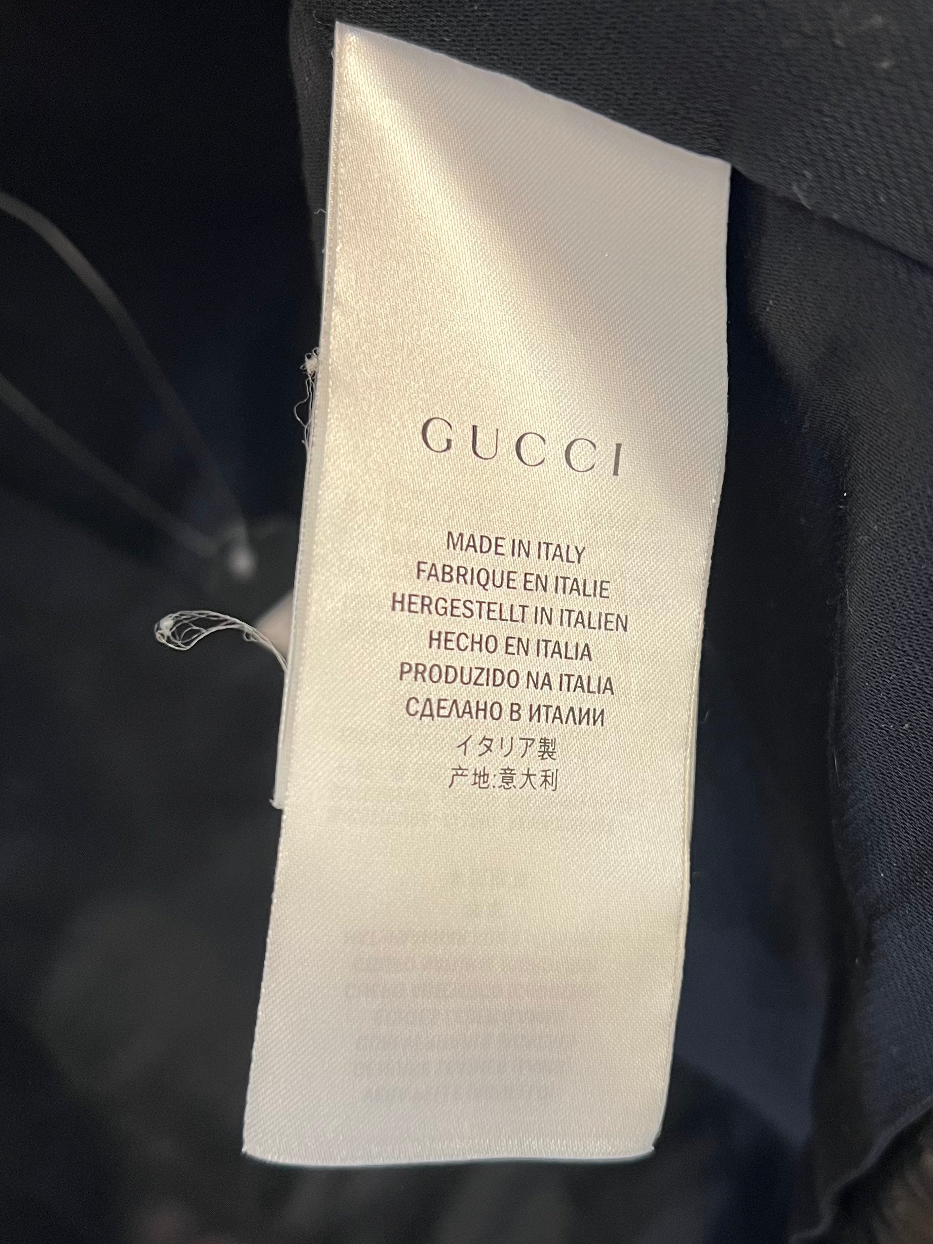 Gucci Black Leather Biker Jacket