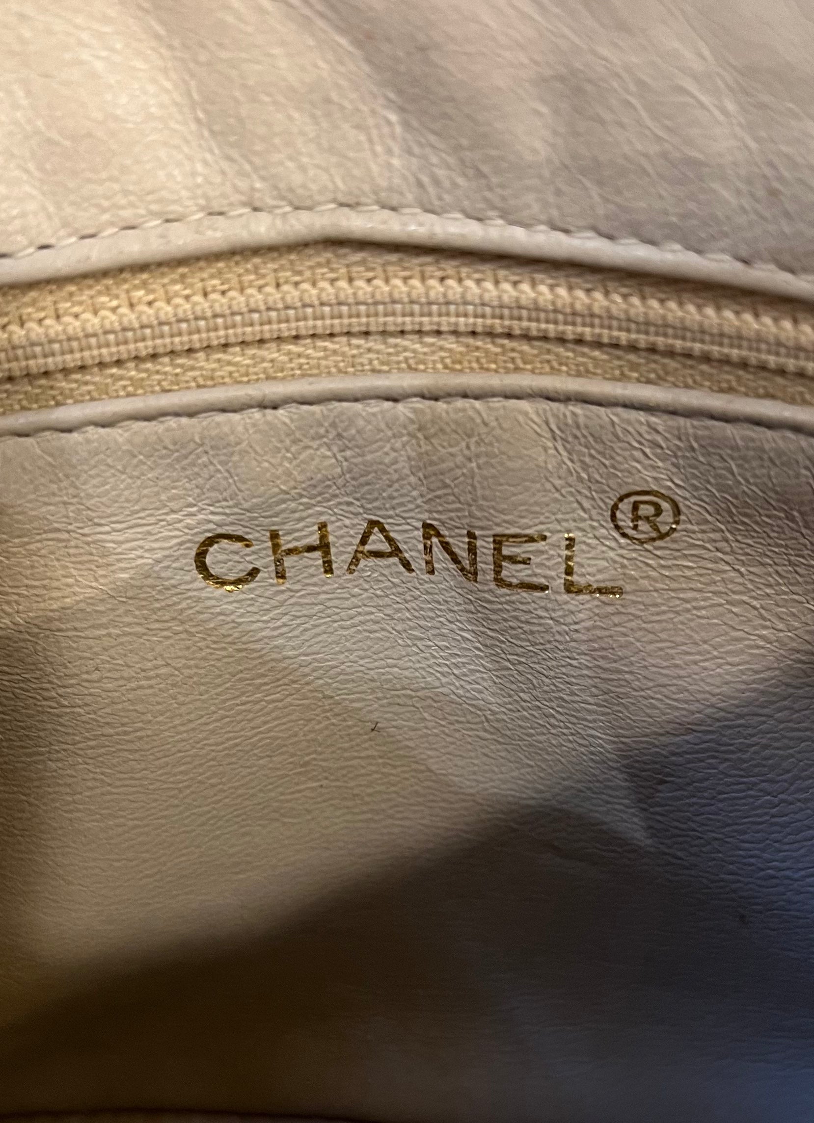 1994 Chanel Triple CC Lambskin Tassel Chain Camera Shoulder Bag
