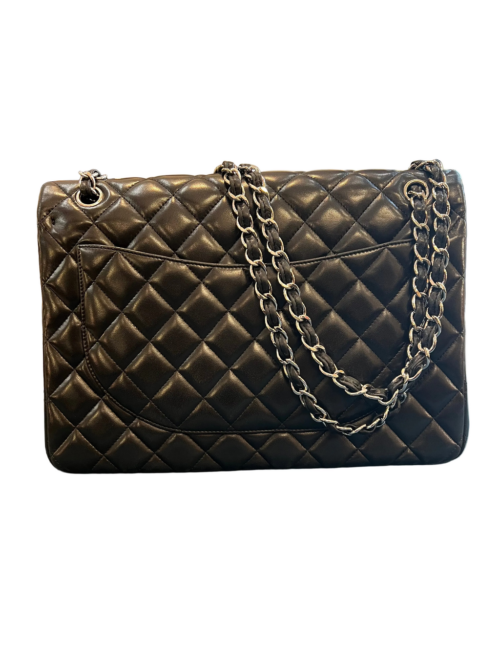 2015 Chanel Maxi Classic Lambskin Double Flap Handbag