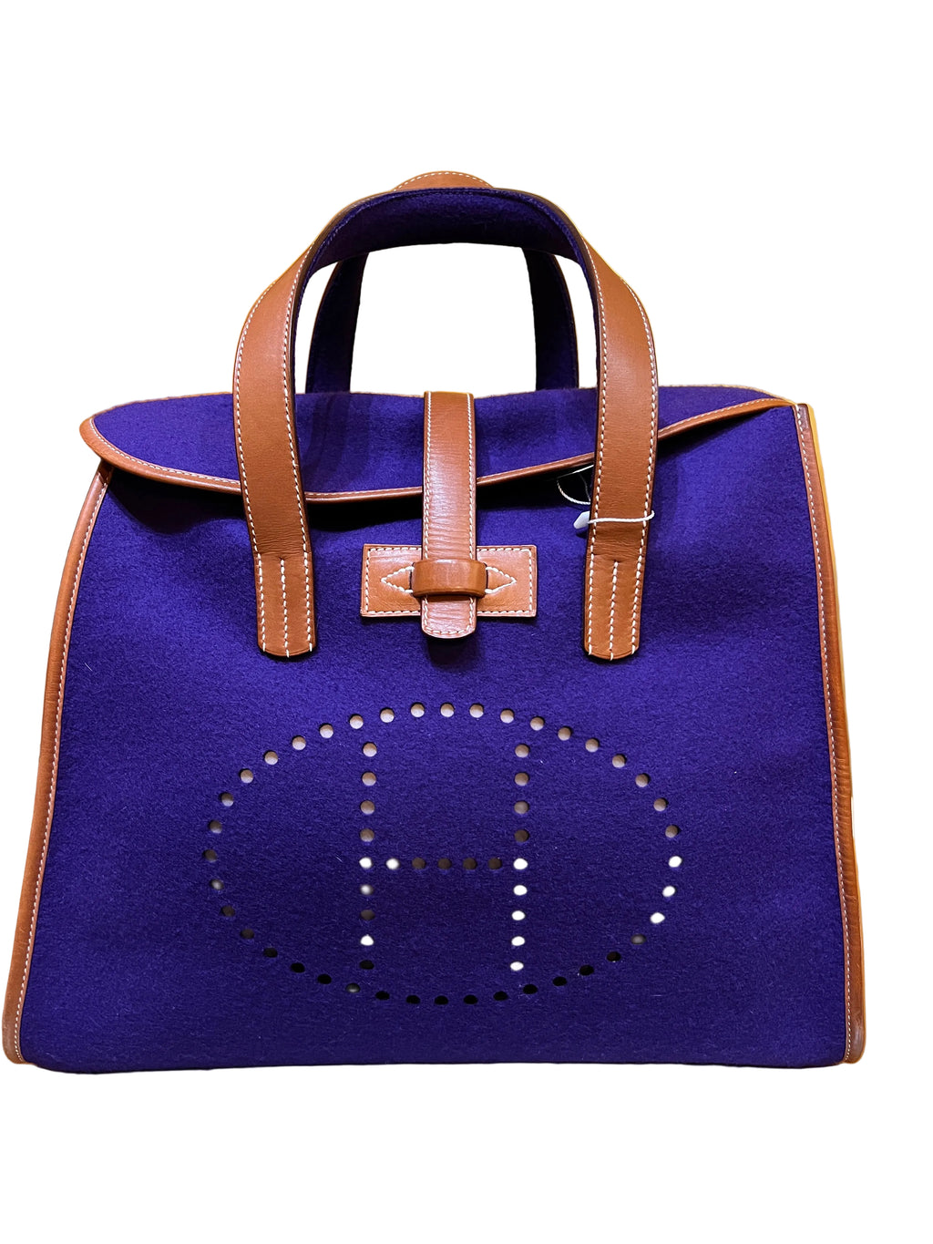 Herrmes Feudou Purple felt bag