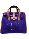 Herrmes Feudou Purple felt bag