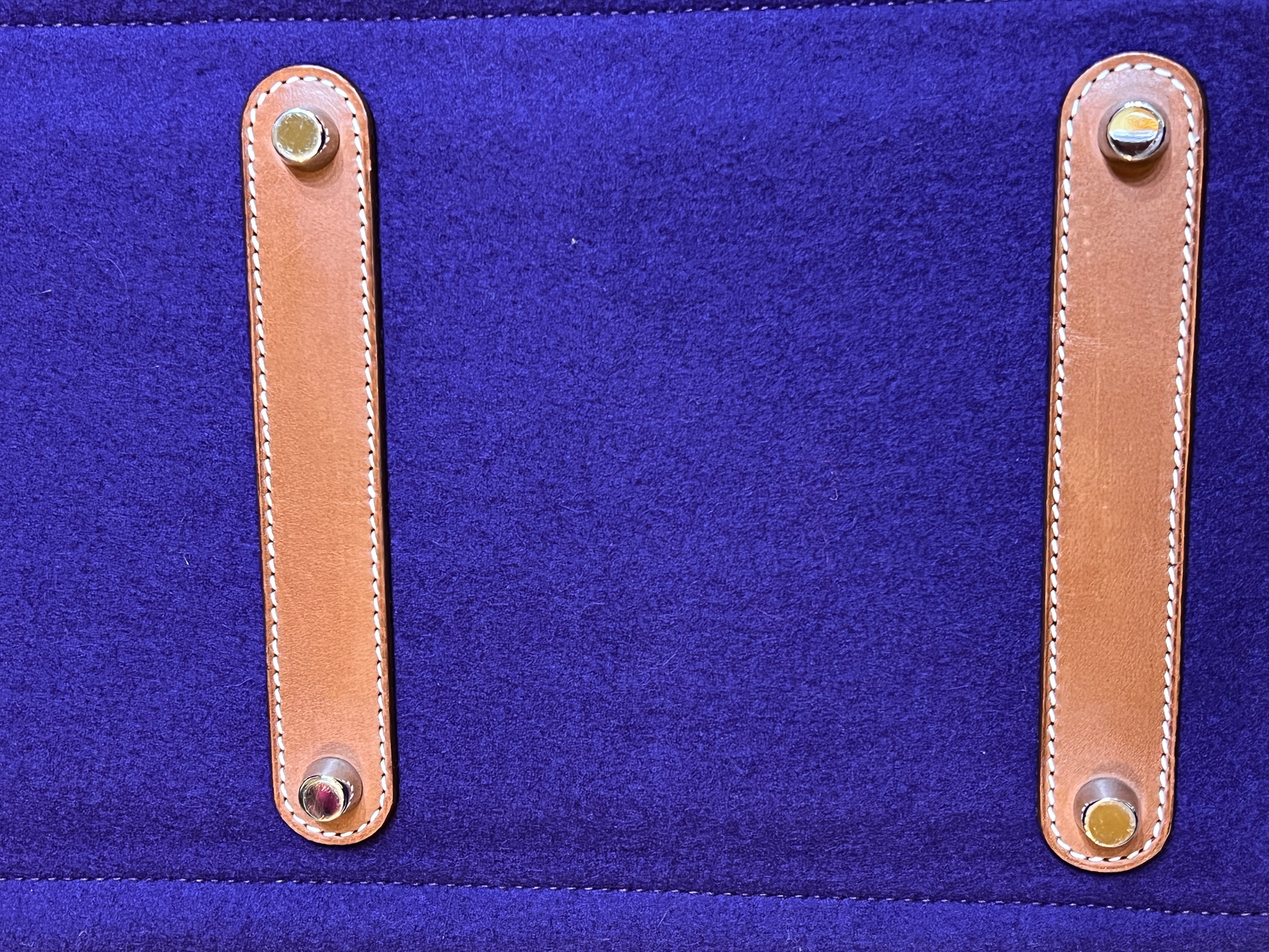 Herrmes Feudou Purple felt bag