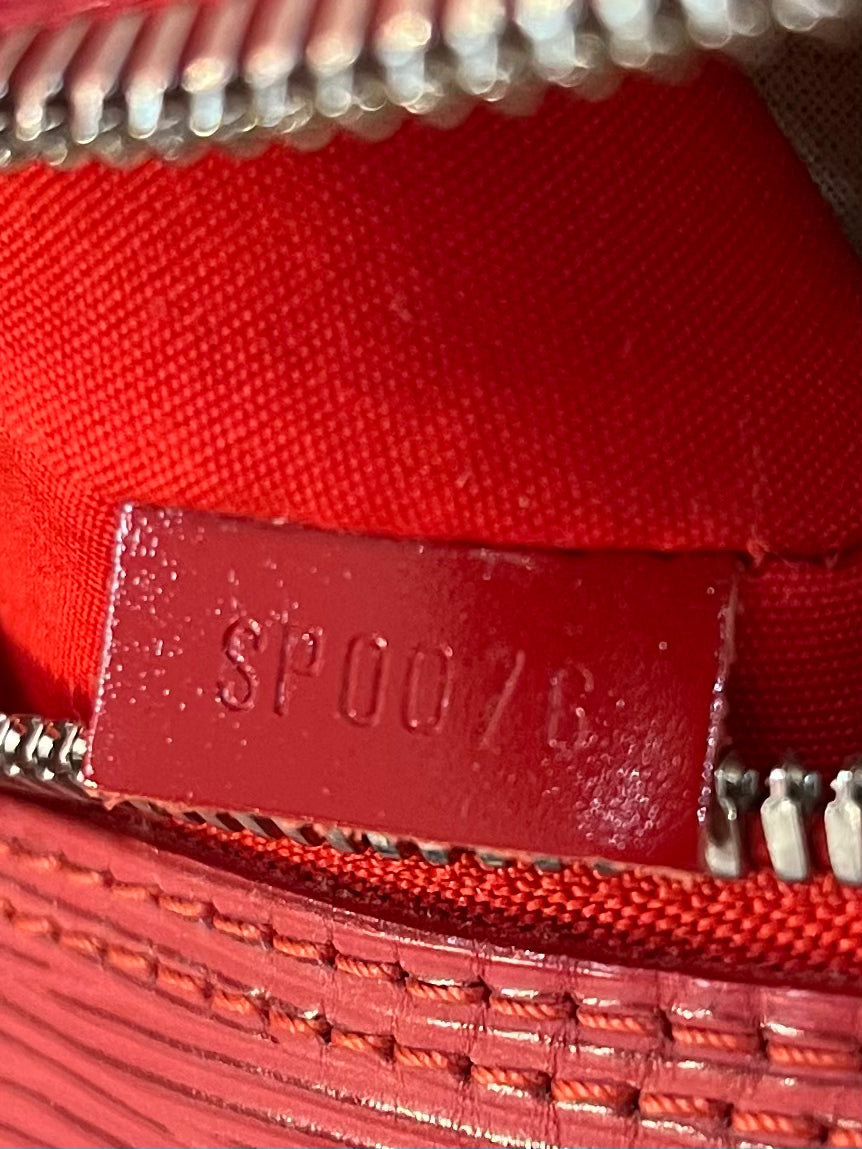 2006 Louis Vuitton Travel Bag, Red Epi Leather