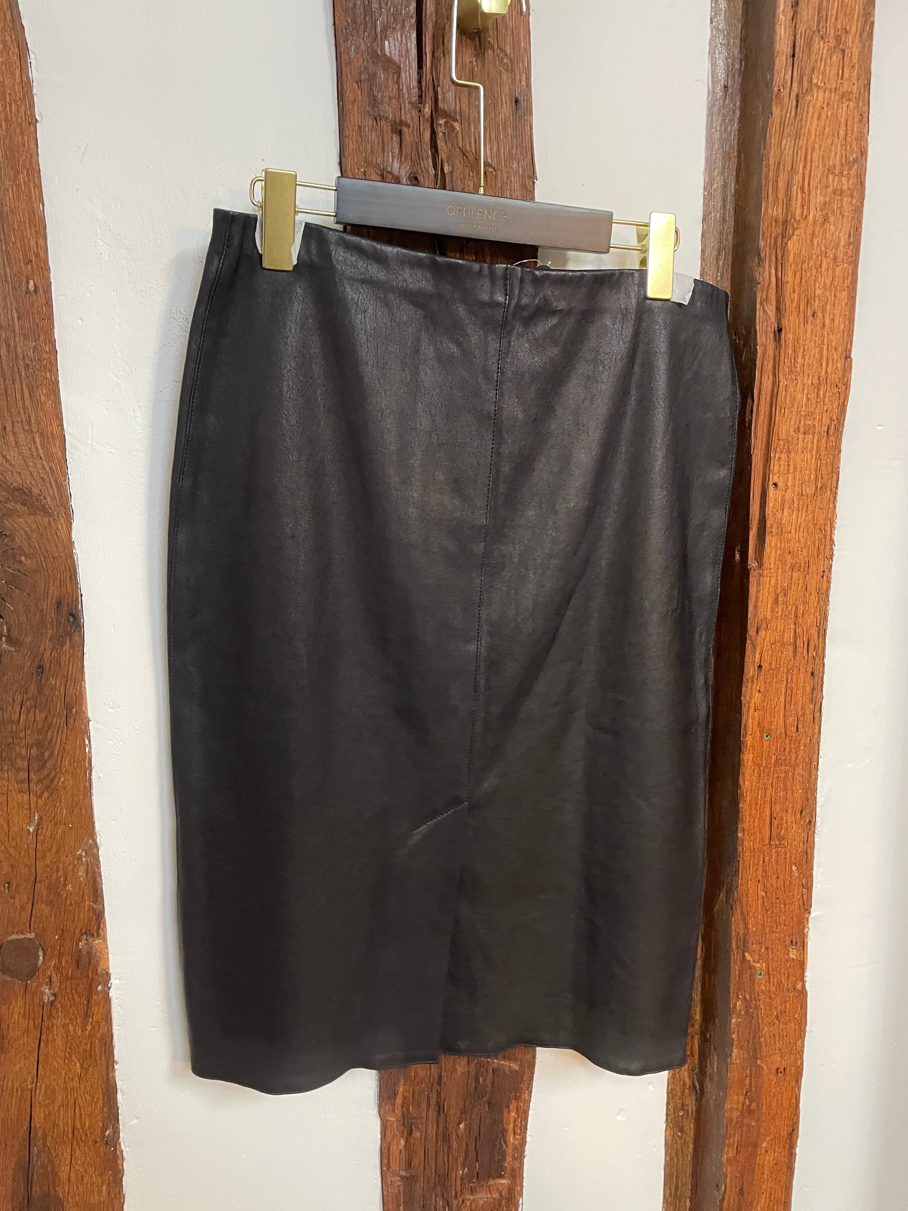 Parosh Leather Jupe