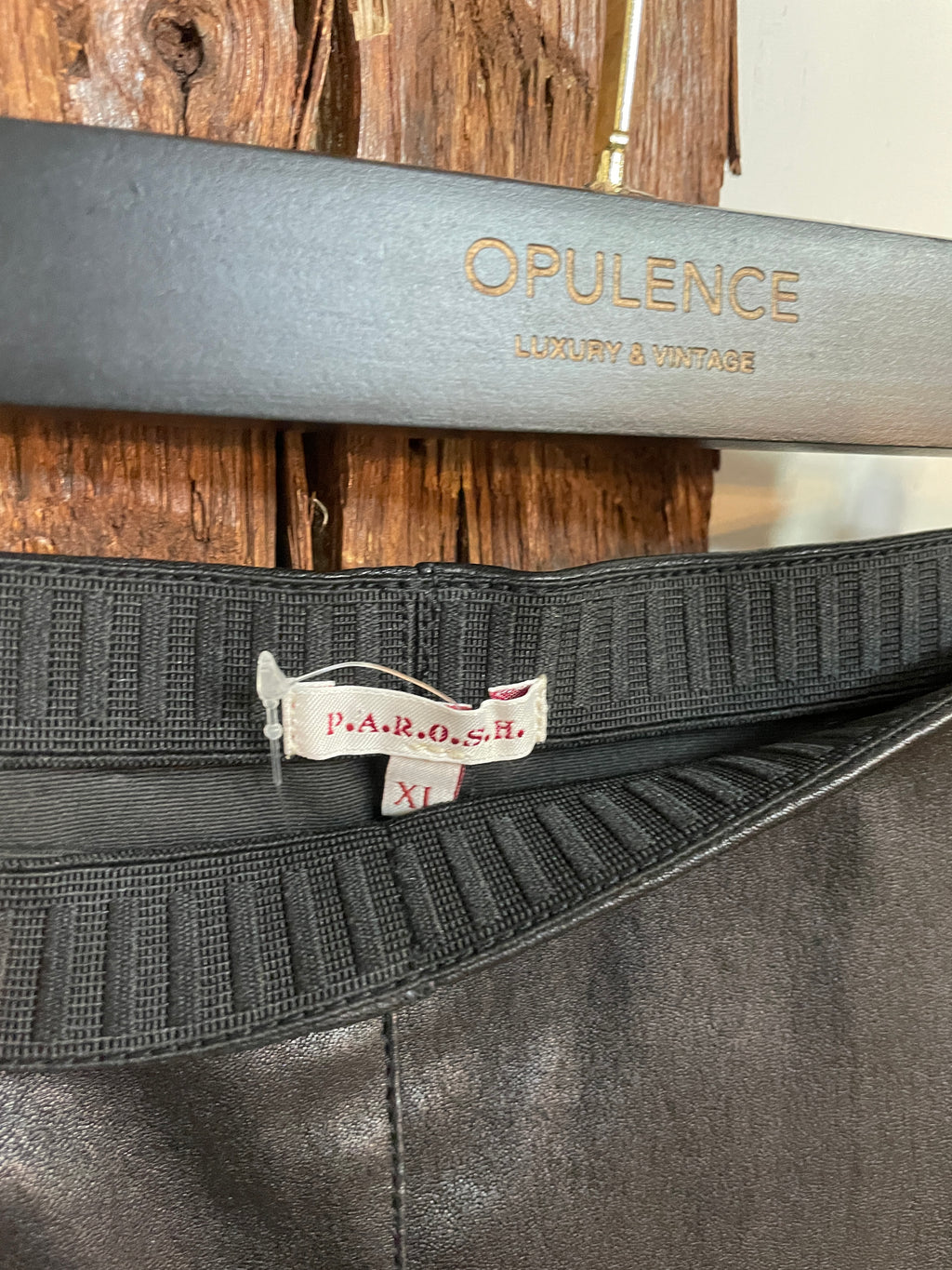Parosh Leather Jupe