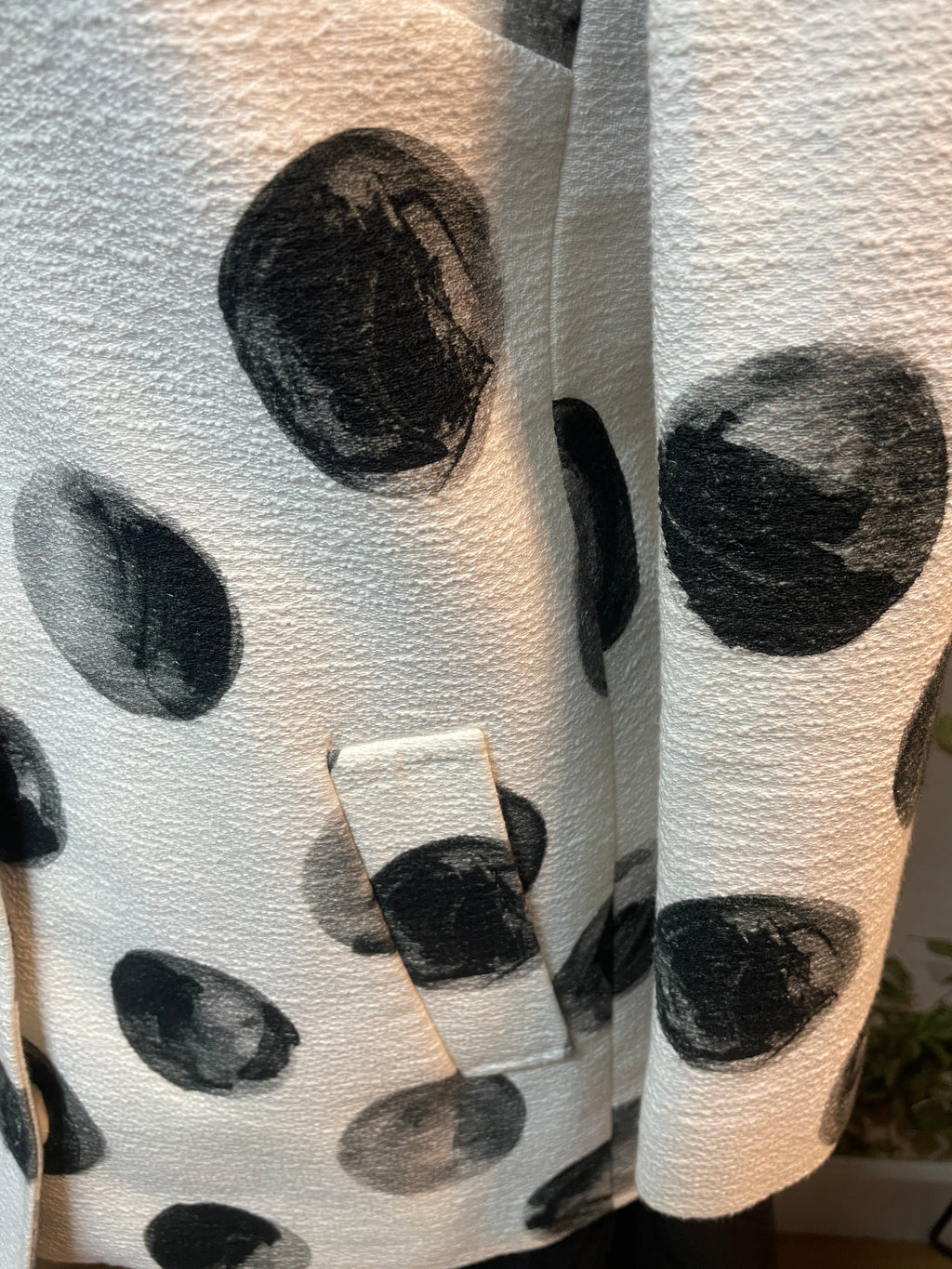 Dolce & Gabbana Polka Dot Cotton Jacket – White & Black