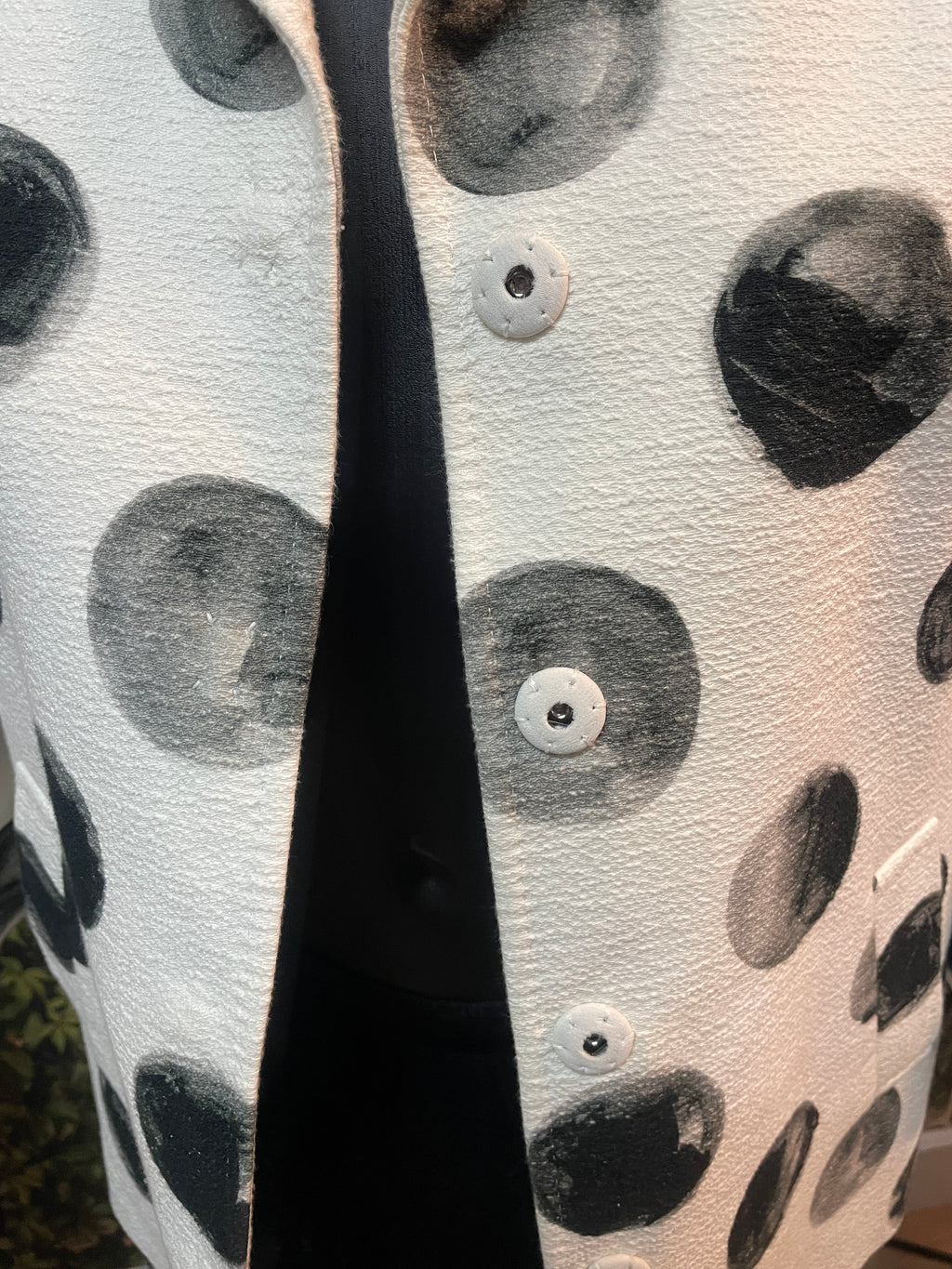 Dolce & Gabbana Polka Dot Cotton Jacket – White & Black