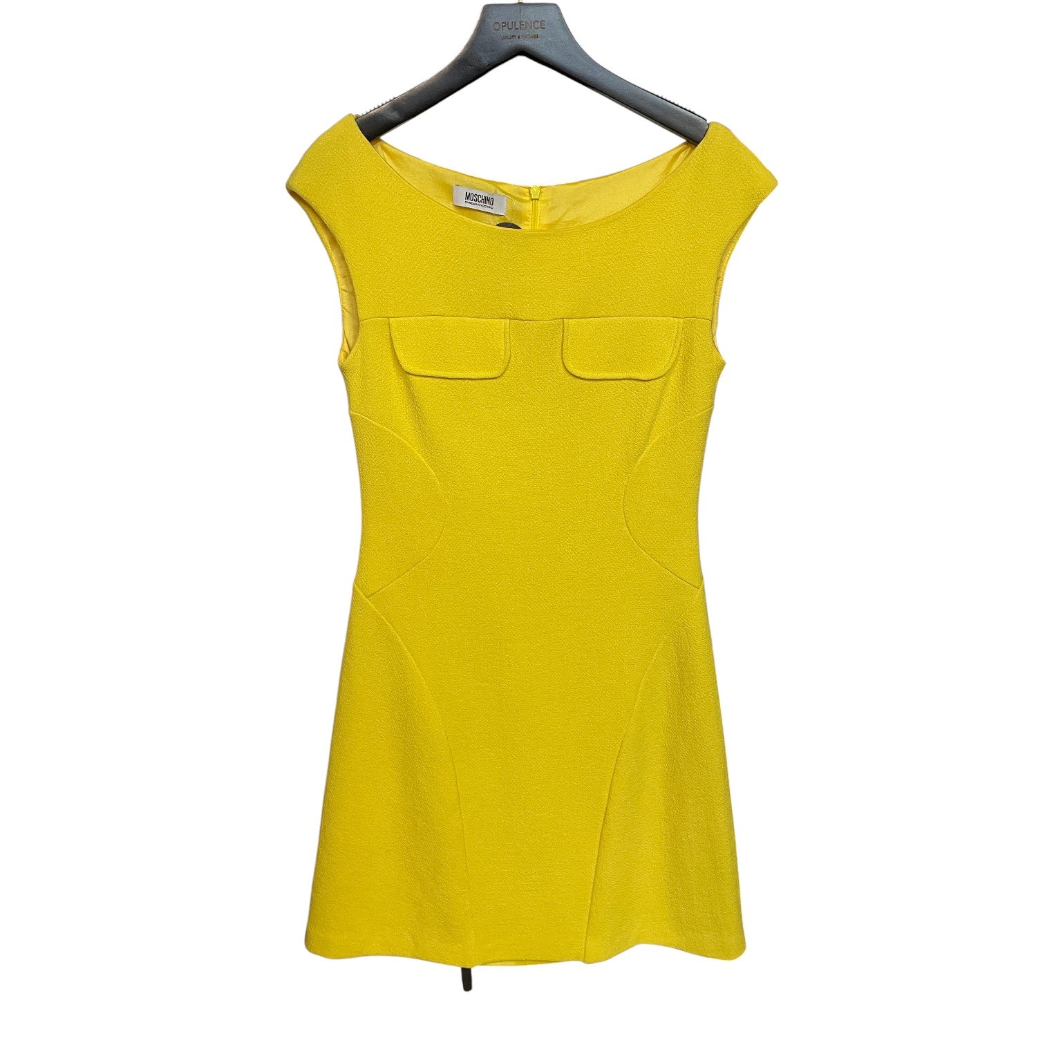 Moschino Cheap and Chic Yellow Structured Dress – Size IT 40