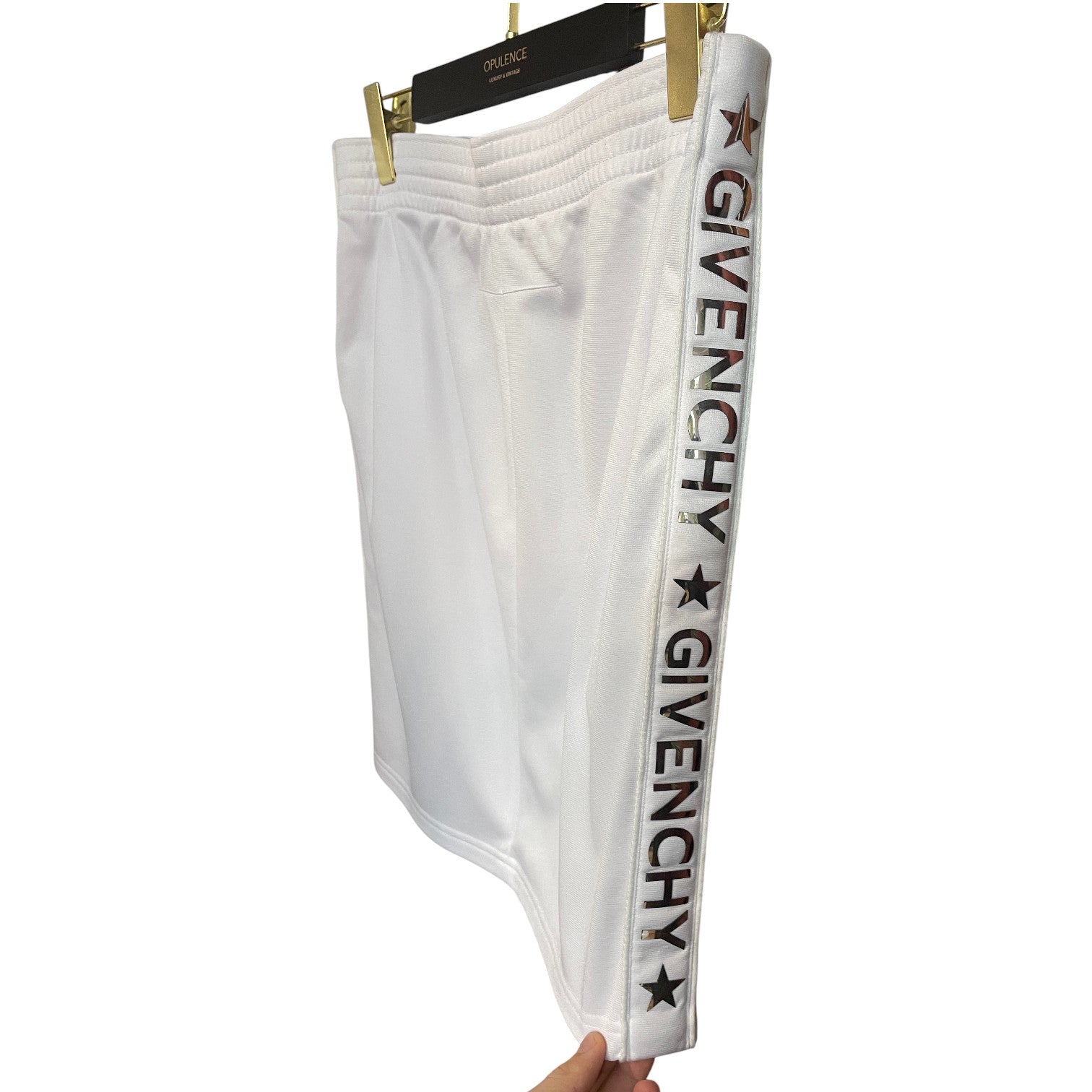 Givenchy Logo Stripe Skirt – White, Paris