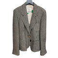 Cheap and Chic by Moschino Houndstooth Jacket – Black & White, Made in Italy