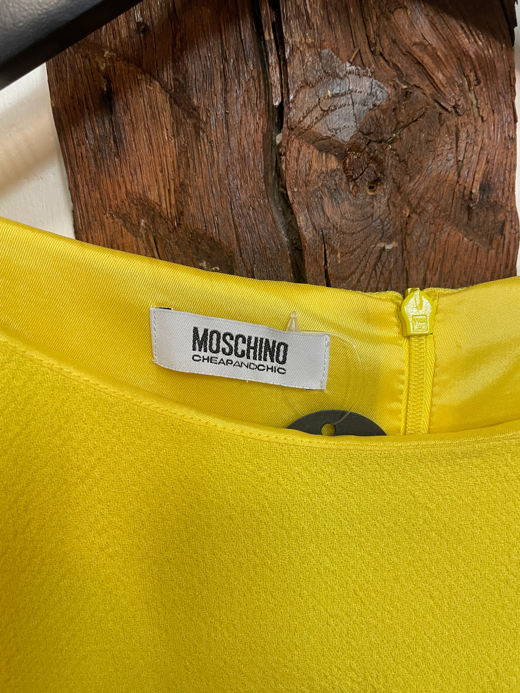 Moschino Cheap and Chic Yellow Structured Dress – Size IT 40