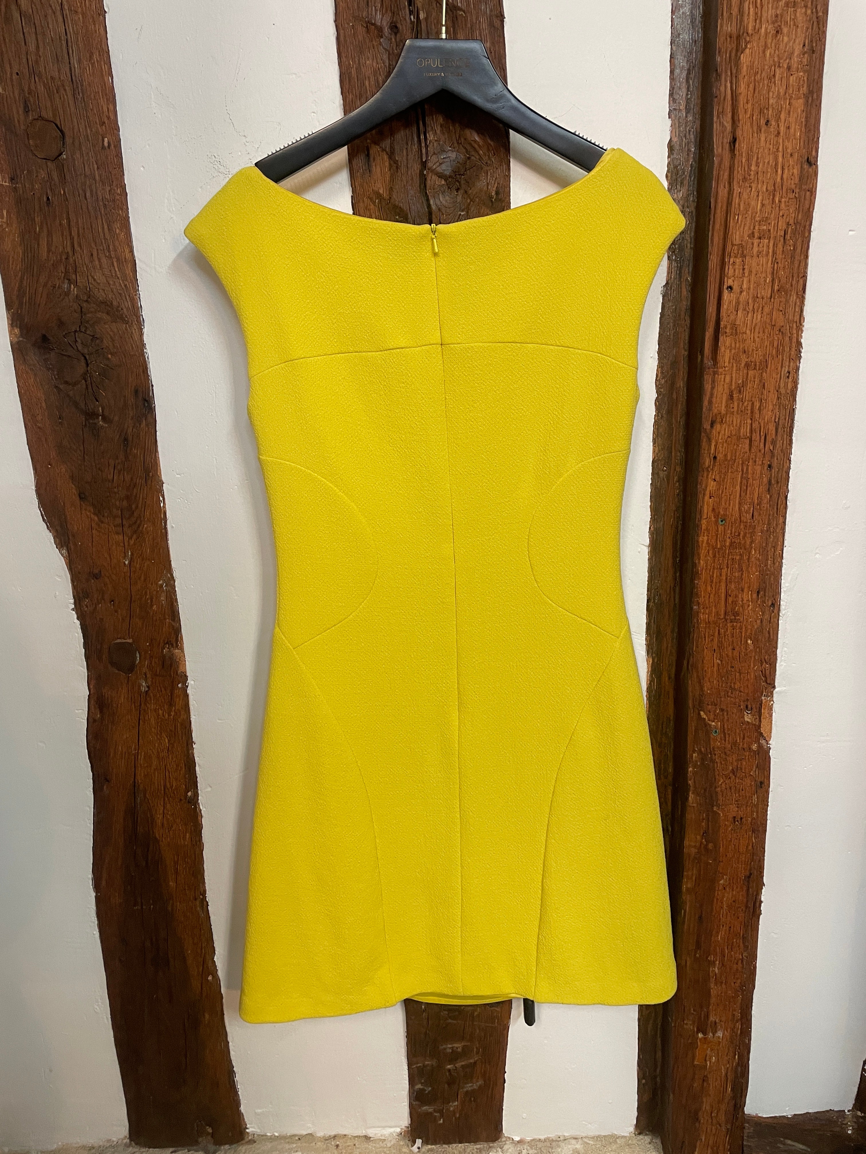 Moschino Cheap and Chic Yellow Structured Dress – Size IT 40